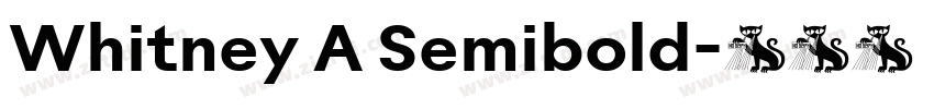 Whitney A Semibold字体转换